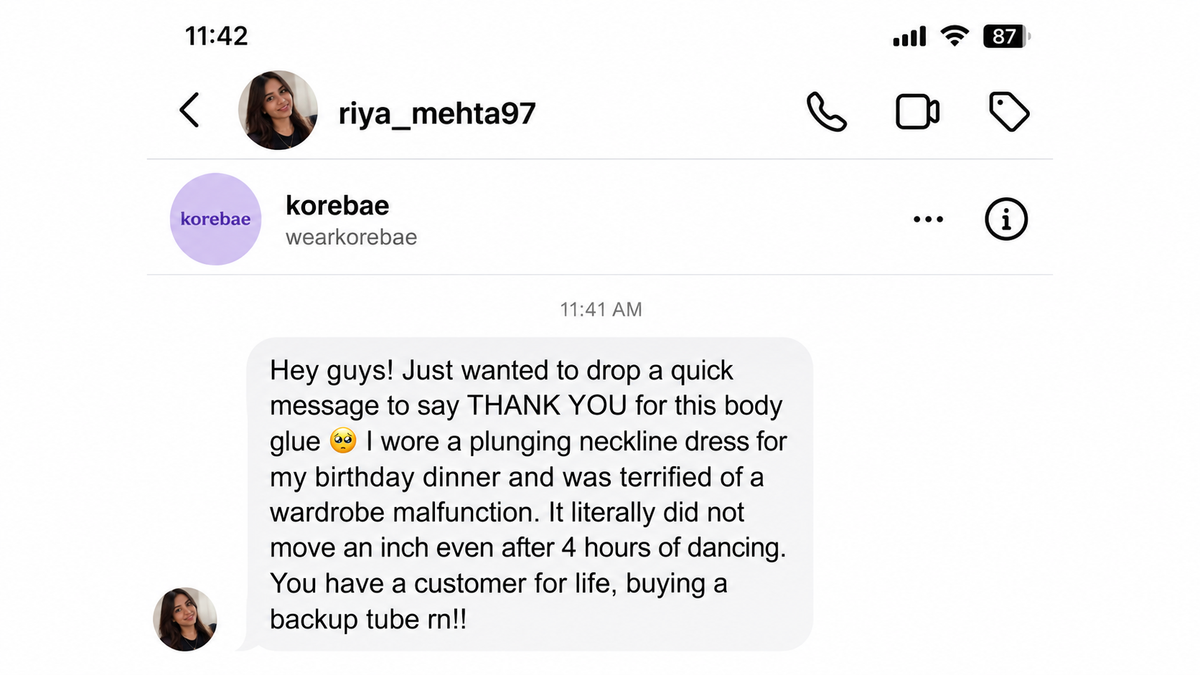 Customer review screenshot