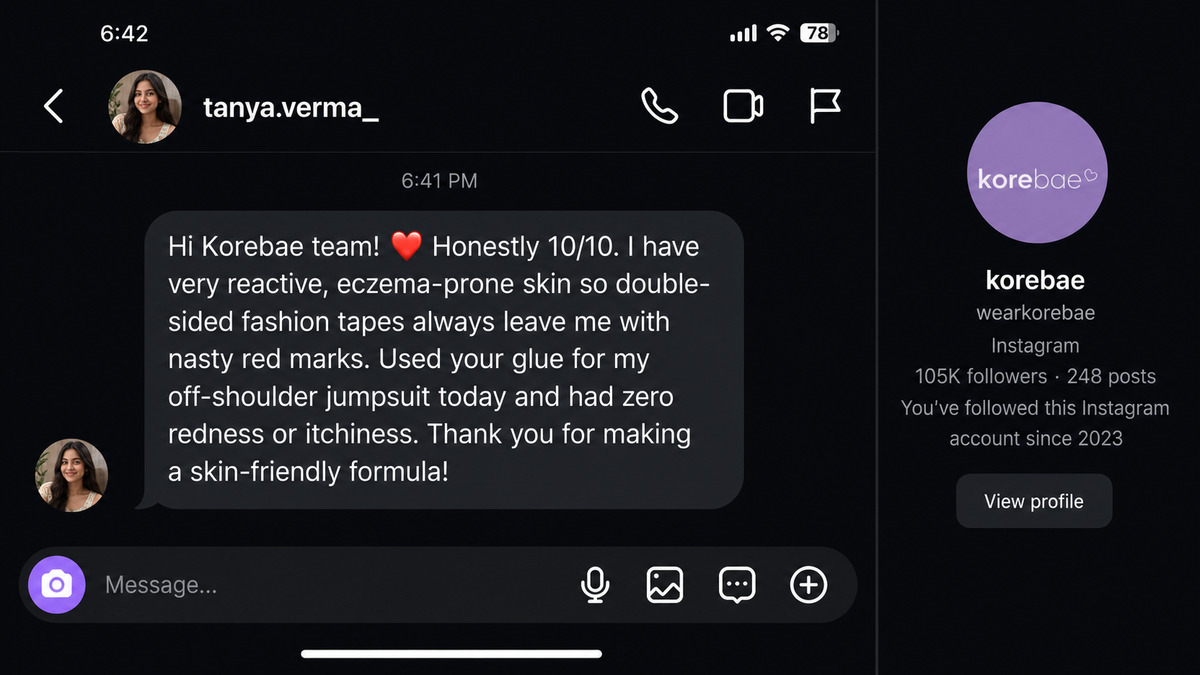 Customer review screenshot