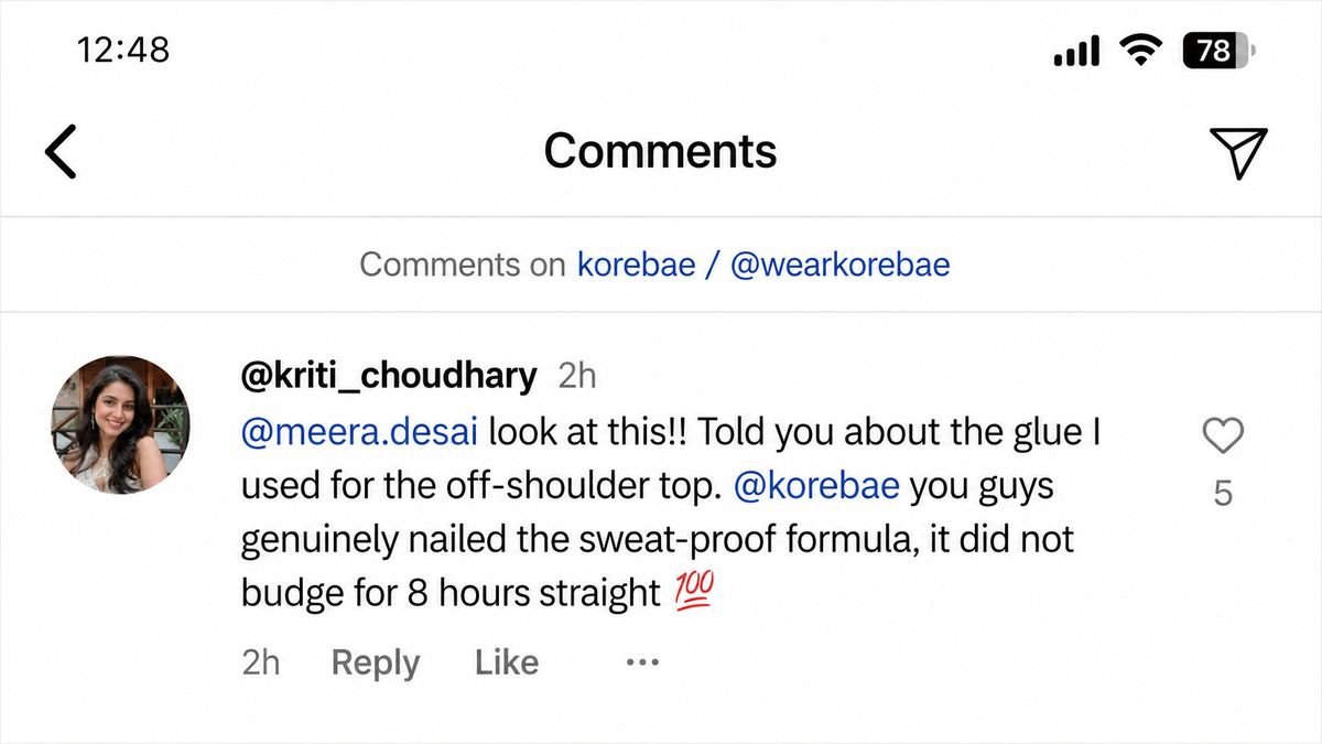 Customer review screenshot
