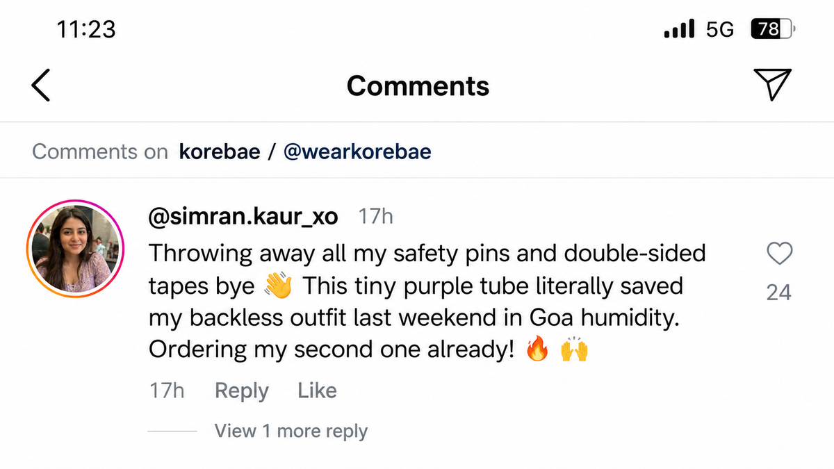 Customer review screenshot